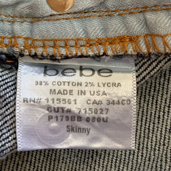 Bebe dark wash skinny jeans sz 29 - Picture 6 of 11